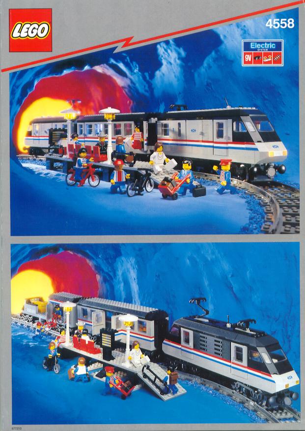8 Lego 4,5V Eisenbahn TRAIN 7851 Gebogene Schiene TRACK 